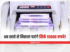 RBI: बड़ी खबर! आपका भी इस बैंक में है खाता तो अब नहीं निकाल पाएंगे 15,000 से ज्यादा, रिजर्व बैंक ने दी जानकारी