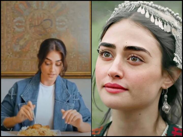 Ertugrul Ghazi Actress Esra Bilgic Favorite Dish biryani gol gappe जब Ertugrul Ghazi की हलीमा सुल्तान ने खाए गोल गप्पे, बिरयानी और दाल चावल, जानें किसे बताया मज़ेदार