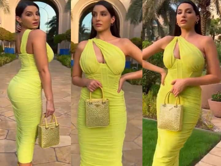 nora fatehi breaks the internet with her sizzling look, watch video