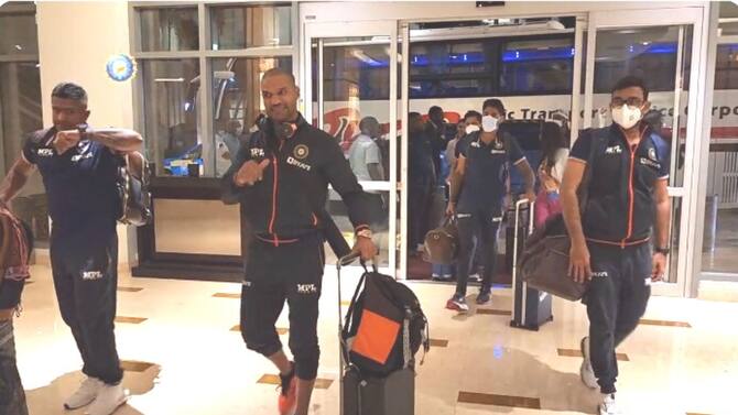 Team India arrives in Trinidad for white-ball series against West