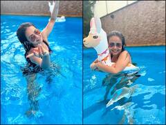 Devoleena Bhattacharjee Pics: पूल में मस्ती करती नजर आईं ‘साथ निभाना साथिया’ की गोपी बहू, सामने आईं ये तस्वीरें