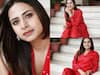Sargun Mehta Photos:  रेड सूट में बेहद खूबसूरत दिखीं सरगुन मेहता, सीढ़ियों पर बैठकर दिए दिलकश पोज