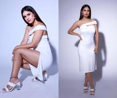 Neha Malik : नेहा मलिकचा स्टनिंग लूक, थाय हाय स्लीट ड्रेसमधील किलर फोटो व्हायरल