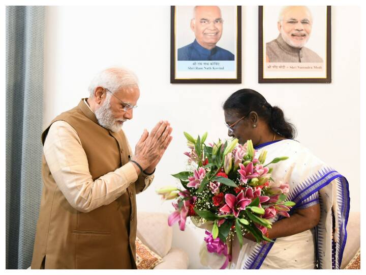 Droupadi Murmu Being Elected as New President of India Social media Reactions PM Modi Amit Shah Rahul Gandhi Rahul, Mamata, Ram Nath Kovind & Others Wish President-Elect Murmu After Her Spectacular Win Over Yashwant Sinha