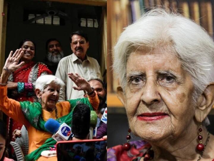 India-Pakistan 90 Years Old Reena Verma reaches ancestral home in Rawalpindi after 75 years India-Pakistan: 75 साल बाद रावलपिंडी में पुश्तैनी घर पहुंचीं 90 साल की रीना वर्मा, आंखों में आए आंसू