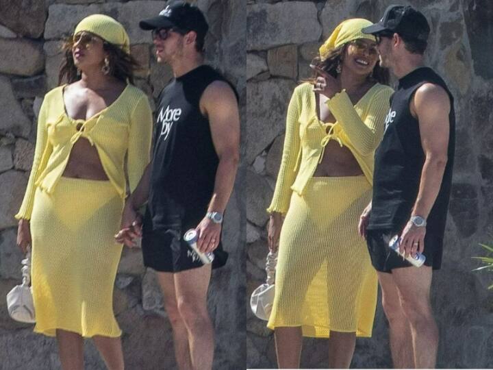 Priyanka Chopra, Nick Jonas Compliment Each Other In Yellow & Black Priyanka Chopra, Nick Jonas Compliment Each Other In Yellow & Black