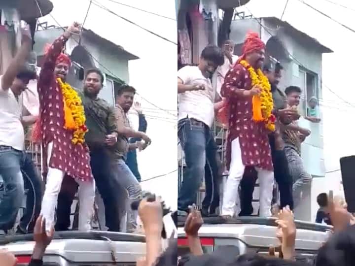 MP News After losing election BJP candidate carry out procession in Ratlam ANN Ratlam News: रतलाम में हारे हुए उम्मीदवार ने निकाला जुलूस, समर्थकों ने नेता पर की नोटों की बारिश