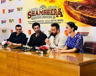 Ranbir Kapoor In Chandigarh: ਸ਼ਮਸ਼ੇਰਾ ਫ਼ਿਲਮ ਦਾ ਪ੍ਰਮੋਸ਼ਨ ਕਰਨ ਰਣਬੀਰ ਕਪੂਰ ਪੂਰੀ ਟੀਮ ਨਾਲ ਪਹੁੰਚੇ ਚੰਡੀਗੜ੍ਹ, ਦੇਖੋ ਤਸਵੀਰਾਂ