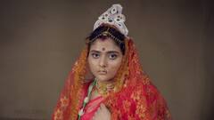 Aindrila Sharma: কপালে লেপ্টে থাকা সিঁদুর, বিবাহবেশে ঐন্দ্রিলা, ফের নতুন চরিত্র?