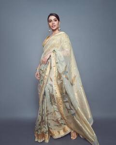 Actress Samantha: இனிய பூவே.. நடிகை சந்தாவின் கிளாசி லுகஸ்!