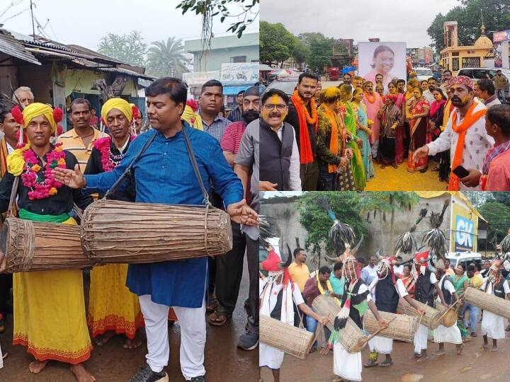 Bastar Droupadi Murmu elected President happiness in tribal society ANN Presidential Election Result: द्रौपदी मुर्मू की जीत पर बस्तर के आदिवासी समाज में जश्न, पारंपरिक नृत्य कर खुशी जाहिर की
