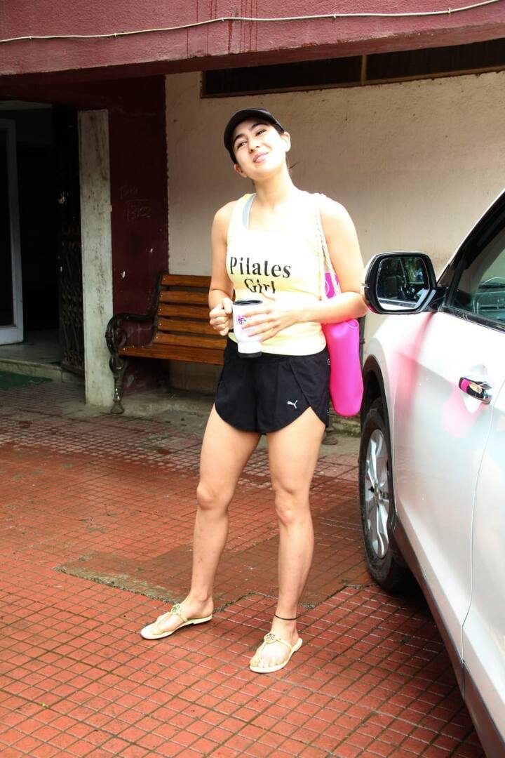 Sara Ali Khan was spotted outside the gym flaunting her toned physique