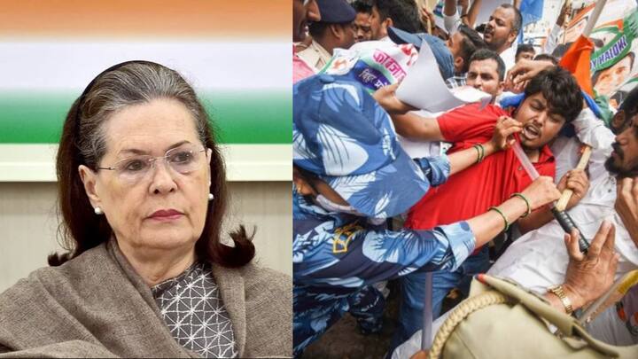 Sonia Gandhi questioned for two and a half hours in ED office, Congress protests across the country Sonia Gandhi: ইডি দফতরে আড়াই ঘণ্টা জিজ্ঞাসাবাদ সোনিয়া গাঁধীকে, দেশজুড়ে বিক্ষোভ কংগ্রেসের