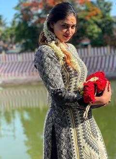 Shivani narayanan: அதுவும் நானே... இதுவும் நானே..கோவிலில் போட்டோ ஷூட் எடுத்த ஷிவானி