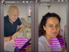 Emergency के सेट पर Anupam Kher ने Kangana Ranaut को दिया सरप्राइज लंच, एक्ट्रेस ने कुछ यूं किया रिएक्ट