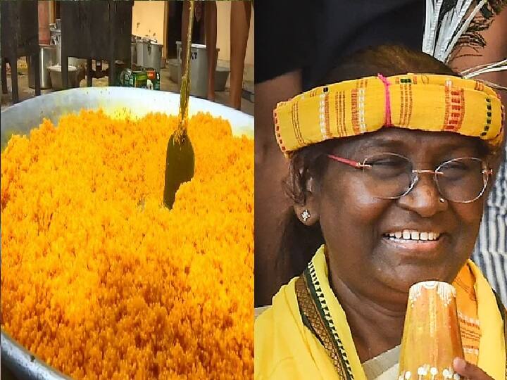 சுடச்சுட தயாராகும் லட்டு, நடனம்! முடிவுக்கு முன்னரே விழாக்கோலம் பூண்ட முர்முவின் சொந்த கிராமம்