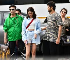 Liger: हैदराबाद में 'लाइगर' के ट्रेलर लॉन्च के बाद मुंबई पहुंची फिल्म की टीम, इस अंदाज में एयरपोर्ट पर हुए स्पॉट