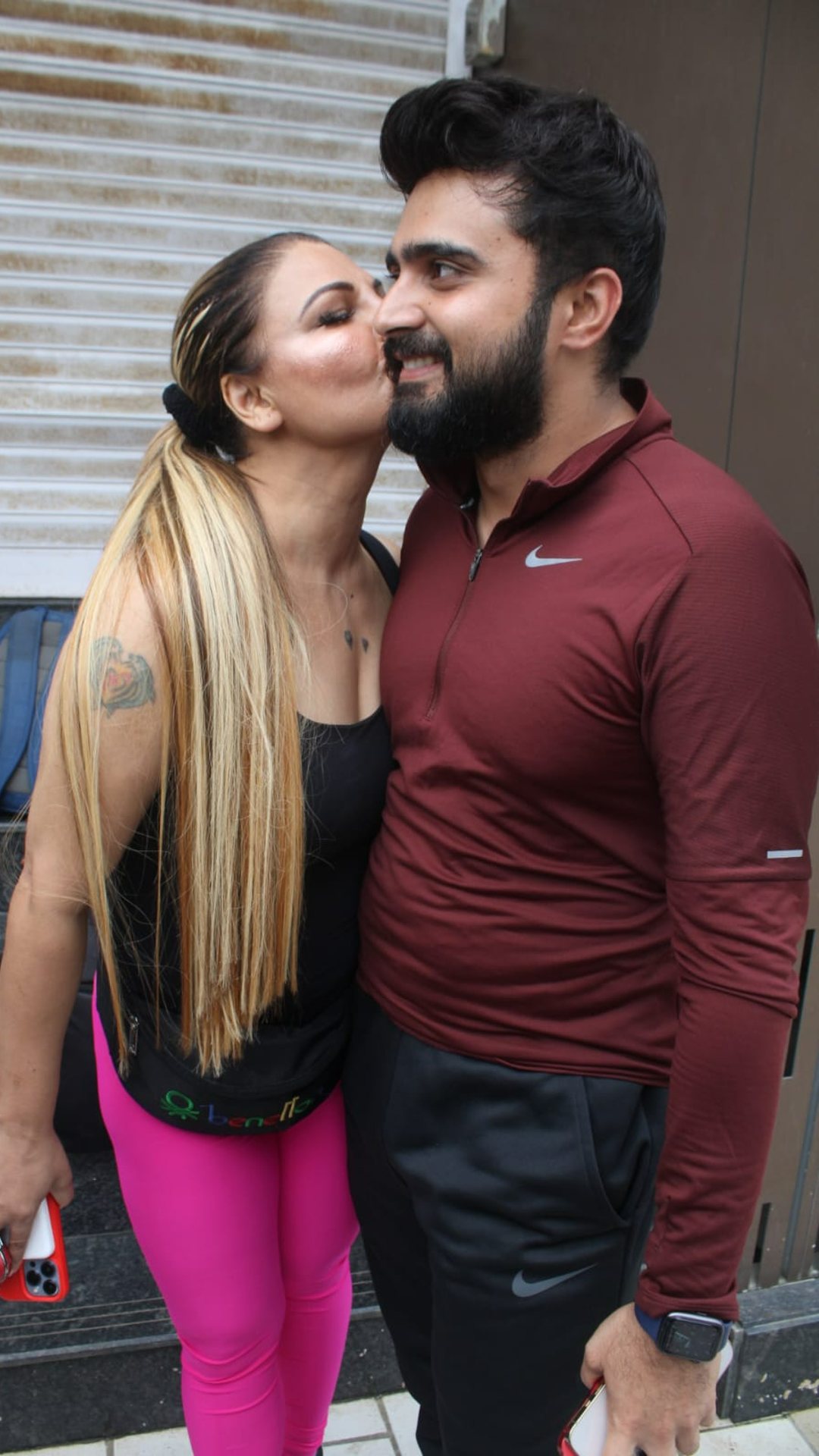 Rakhi Sawant Shows Affection For Adil Khan Outside Gym. SEE Pics