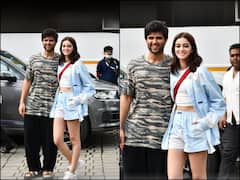 Liger: हैदराबाद में 'लाइगर' के ट्रेलर लॉन्च के बाद मुंबई पहुंची फिल्म की टीम, इस अंदाज में एयरपोर्ट पर हुए स्पॉट