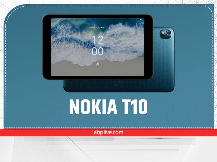 Nokia T10 एंड्रॉयड 12 पर काम करता है. इसमें 8 मेगापिक्सल का प्रायमरी कैमरा और 2 मेगापिक्सल का सेल्फी सेंसर मिलता है. Nokia T10 में 8 इंच की एचडी डिस्प्ले दी गई है. इस टैबलेट में ऑक्टा कोर Unisoc T606 प्रोसेसर और 3 जीबी तक रैम की सुविधा है, जिसे माइक्रो एसडी कार्ड की मदद से 512 जीबी तक बढ़ाया जा सकता है. Nokia T10 में 5100mAh की बैटरी और 10W की चार्जिंग का सपोर्ट है. Nokia T10 टैबलेट ओसियन ब्लू कलर में आता है. इस टैबलेट के 3 जीबी रैम + 32 जीबी स्टोरेज और वाई-फाई वेरियंट की कीमत करीब 12,200 रुपये है, वहीं Wi-Fi प्लस LTE मॉडल करीब 14,000 रुपये की कीमत पर लिस्ट है.