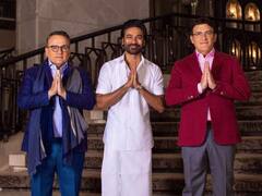 Dhanush :  धनुषचा 'देसी लूक';  'द ग्रे मॅन' च्या प्रीमिअरला लावली हजेरी