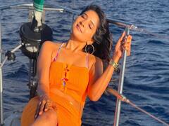 Sakshi agarwal : சாக்ஷி அகர்வால் கப்பலில் எடுத்த க்யூட் போட்டோஸ்.!