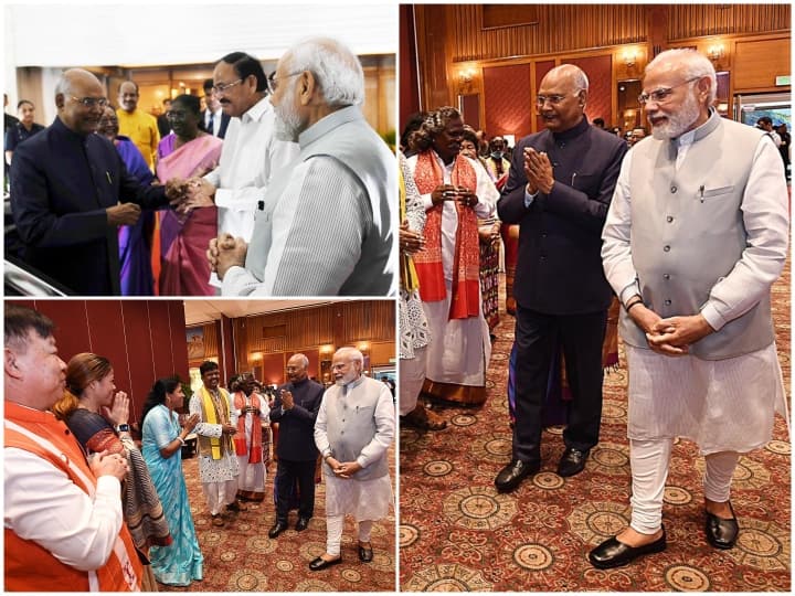 PM Modi hosts farewell banquet for the outgoing President, see photos