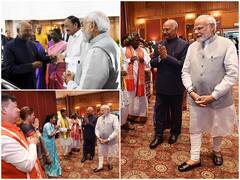 President Farewell Dinner: निवर्तमान राष्ट्रपति के लिए पीएम मोदी ने किया विदाई भोज का आयोजन, देखें तस्वीरें