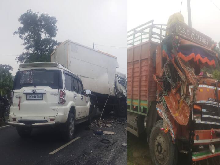 Gopalganj Road Accident: Three vehicles collided one by one with Each Other 5 people injured ann Gopalganj Road Accident: गोपालगंज में भीषण हादसा, एक-एक कर आपस में टकराईं तीन गाड़ियां, 5 लोग घायल
