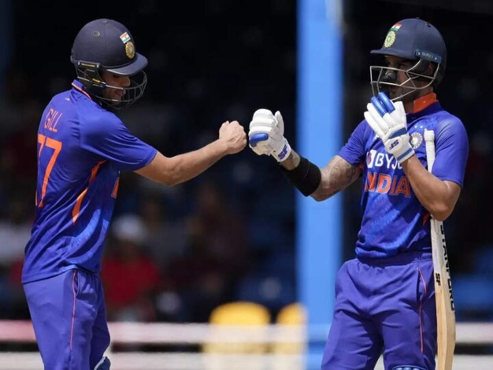 Shikhar Dhawan And Shubman Gill Shared A 100-run Partnership In The First  ODI Between India And West Indies At Port Of Spain | IND Vs WI 2022: धवन-गिल  के बीच शतकीय साझेदारी,