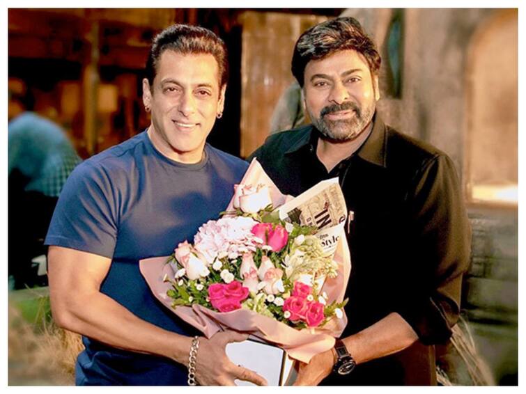 Chiranjeevi Salman Khan’s Leaked Picture From Godfather Film Sets GodFather: 'గాడ్ ఫాదర్' షూటింగ్ - చిరు, సల్మాన్ ఫొటో లీక్