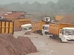 Bhind News: भिंड में सिंध नदी में अवैध रेत खनन कर रहे 76 ट्रक पकड़े गए, अचानक आई बाढ़ में फंस गए थे