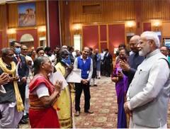 President Farewell Dinner: ਸਾਬਕਾ ਰਾਸ਼ਟਰਪਤੀ ਰਾਮਨਾਥ ਕੋਵਿੰਦ ਲਈ ਪ੍ਰਧਾਨ ਮੰਤਰੀ ਮੋਦੀ ਨੇ ਕੀਤਾ ਵਿਦਾਇਗੀ ਦਾਅਵਤ ਦਾ ਆਯੋਜਨ, ਵੇਖੋ ਤਸਵੀਰਾਂ