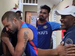 VIDEO: Team India के खिलाड़ियों ने ब्रायन लारा से ड्रेसिंग रूम में की मुलाकात, देखें धवन-अय्यर को क्या दिए टिप्स
