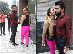 બૉયફ્રેન્ડ સાથે રસ્તાં પર Cozy થતી દેખાઇ Rakhi Sawant, કરી દીધી કિસ, જુઓ તસવીરો......