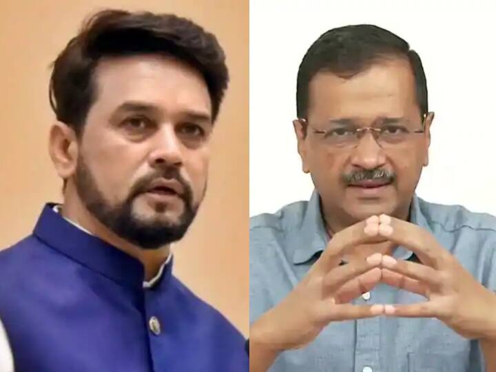 Delhi Union Minister Anurag Thakur targets CM Arvind Kejriwal About Satyendra Jain Manish Sisodia alleges corruption CM Arvind Kejriwal पर केंद्रीय मंत्री अनुराग ठाकुर ने लगाया ये आरोप, पूछा- क्या मनीष सिसोदिया की भी याददाश्त जाने वाली है?