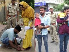 Bharatpur News: रीट परीक्षा देने के लिए महिलाओं को निकालना पड़ा मंगलसूत्र और बिछुआ, पतियों ने संभाले बच्चे