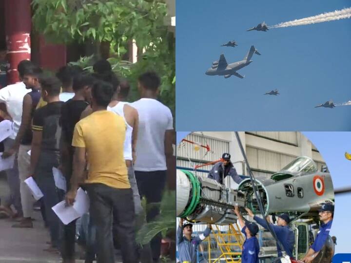 Agnipath Scheme Air Force Agniveer Recruitment Exam AT 250 Centres in India Agniveer Exam: भारतीय वायुसेना की 'अग्निवीर' लिखित परीक्षा आज से शुरू, जानिए कहां-कहां और कितने सेंटर्स पर हो रहा है परीक्षा का आयोजन