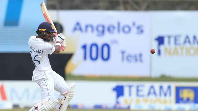 SL vs PAK 2nd Test: On Angelo Mathews 100th test Dinesh Chandimal puts Sri Lanka in good position SL vs PAK 2nd Test: ম্যাথিউজের শততম টেস্টের প্রথম দিনে চন্দিমলের দাপট