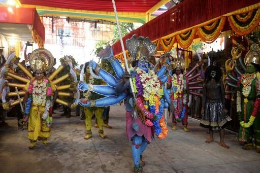 Bonalu is celebrated in various parts of Hyderabad & Secunderabad. In Hyderabad, on the first Sunday of 'Aashadham' month, celebrations are held at the temple at Golconda Fort. (Image: ABP)