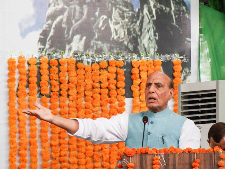PoK Part Of India Rajnath Singh in 23rd Kargil Vijay Diwas celebrations பாகிஸ்தான் ஆக்கிரமிப்பு காஷ்மீர்...இந்தியாவில் ஒரு பகுதியே...ராஜ்நாத் சிங் பேச்சு..