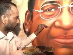 Droupadi Murmu Painting: અમૃતસરના આ કલાકારે ચૂંટાયેલા દ્રુપદી મુર્મુનું 7 ફૂટ લાંબુ પેઇન્ટિંગ બનાવ્યું, જુઓ શાનદાર તસવીરો