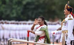 IN PICS | President Droupadi Murmu Inspects Guard Of Honour After Taking Oath
