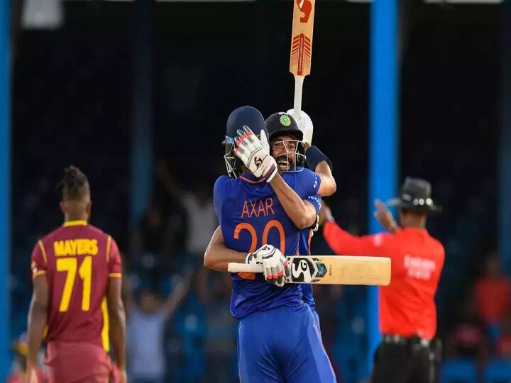 India vs West Indies, 2nd ODI : India won the 2nd day match against West Indies by 2 wickets India vs West Indies, 2nd ODI : அக்சாரின் அதிரடி ஆட்டம்... ஆடிப்போன வெஸ்ட் இண்டீஸ்.. 2 விக்கெட் வித்தியாசத்தில் இந்தியா வெற்றி!