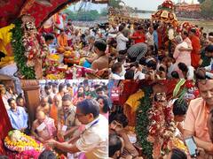 IN Pics : उज्जैन में नगर भ्रमण पर निकले महाकाल, शिप्रा नदी के जल से किया गया अभिषेक, देखें तस्वीरें