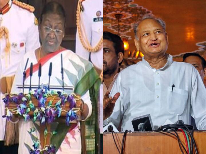 CM Ashok Gehlot praised President Draupadi Murmu first speech know what he said Rajasthan: राष्ट्रपति द्रौपदी मुर्मू के पहले भाषण की CM गहलोत ने की तारीफ, जानें- क्या कहा