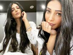 Shruti Haasan Pics: વ્હાઈટ સૂટ પહેરીને ગ્લેમરસ પોઝ આપતી દેખાઈ શ્રુતિ હાસન, જુઓ ફોટો