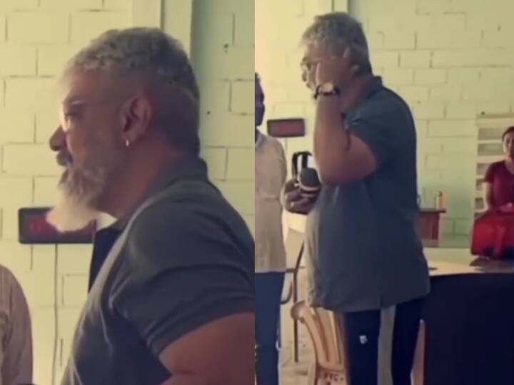 Actor Ajith Spotted at Rifle Club Chennai Police Training Centre Video Goes Viral- Watch Ajith Viral Video: அட! அட! அட! என்ன அம்சமா இருக்காரு..! துப்பாக்கி சுடும் பயிற்சி மையத்தில் புயலாய் அஜித்!