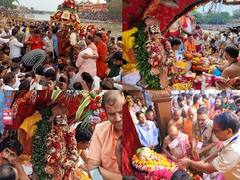 IN Pics: ઉજ્જૈનમાં નગરચર્યાએ પર નીકળ્યા મહાકાલ, શિપ્રા નદીના જળથી કર્યો અભિષેક, જુઓ તસવીરો