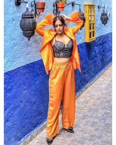 નેહા મલિકનો ઓરેન્જ ડ્રેસમાં કાતિલ અંદાજ, તસવીરો ઈન્સ્ટાગ્રામ પર વાયરલ